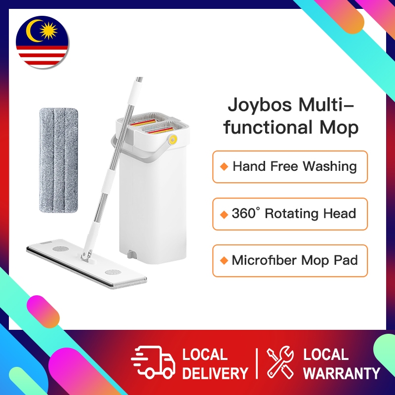 Joybos Microfiber Mop With Double Bucket, Rotatable Head, Hand