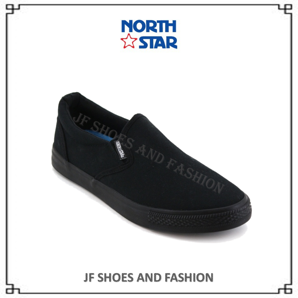 All New North Star Black School Shoes Slip On Kasut Sekolah Hitam