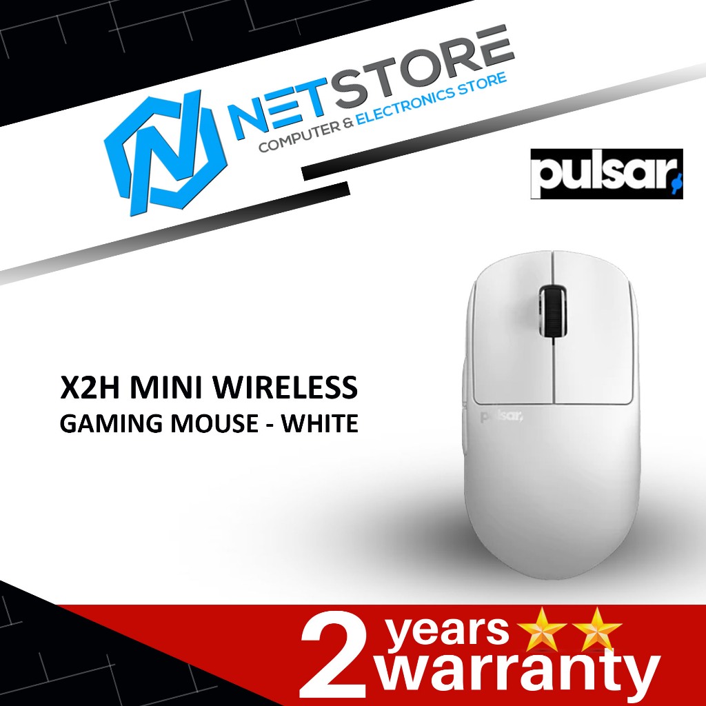 PULSAR X2H MINI WIRELESS GAMING MOUSE - WHITE - PX2H12