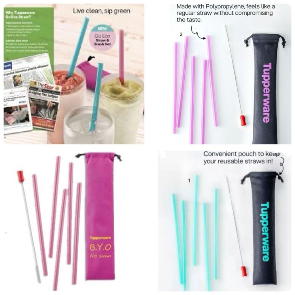 Straw Tupperware / Tupperware Straw for Bottle 1Litre (5pcs straw + 1