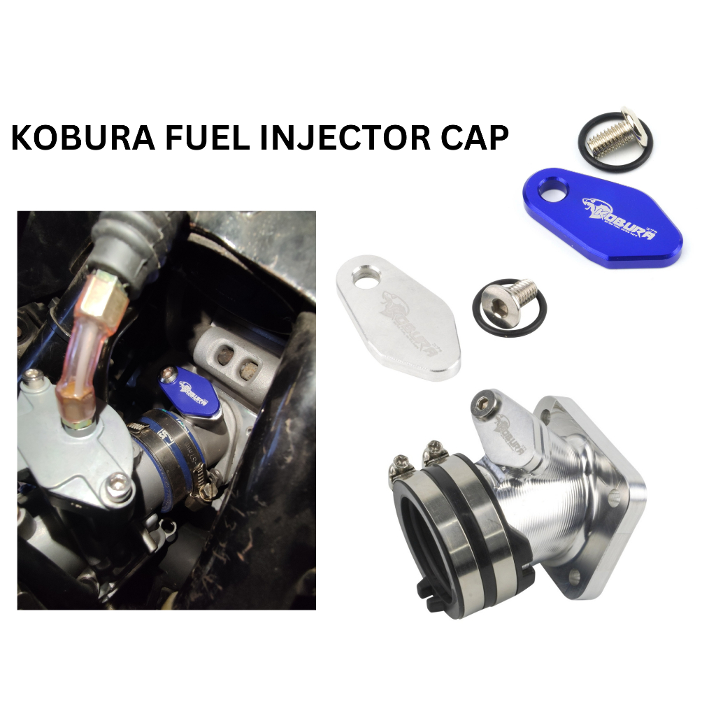 KOBURA FUEL INJECTOR CAP BLOCK OFF PLATE ALUMINIUM CNC INJECTION INTAKE ...