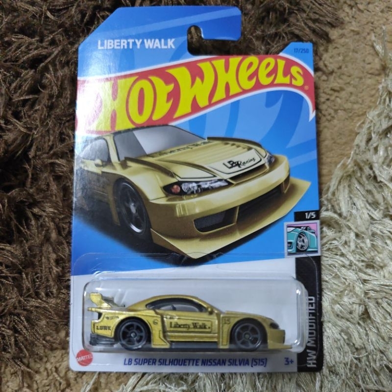 HOT WHEELS LIBERTY WALK SUPER SILHOUTETTE NISSAN SILVIA S15 GOLD ...