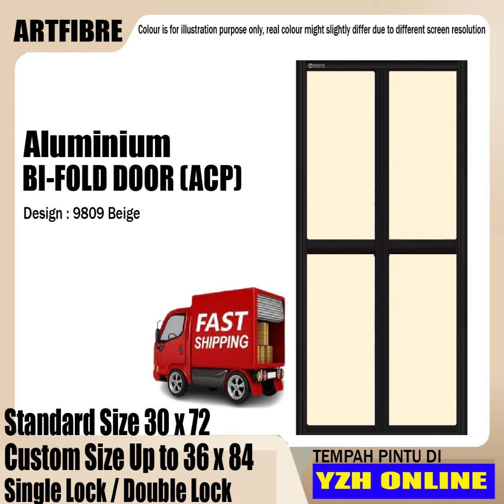 Bifold Door Toilet Aluminum Folding Door Toilet Door Pintu Lipat