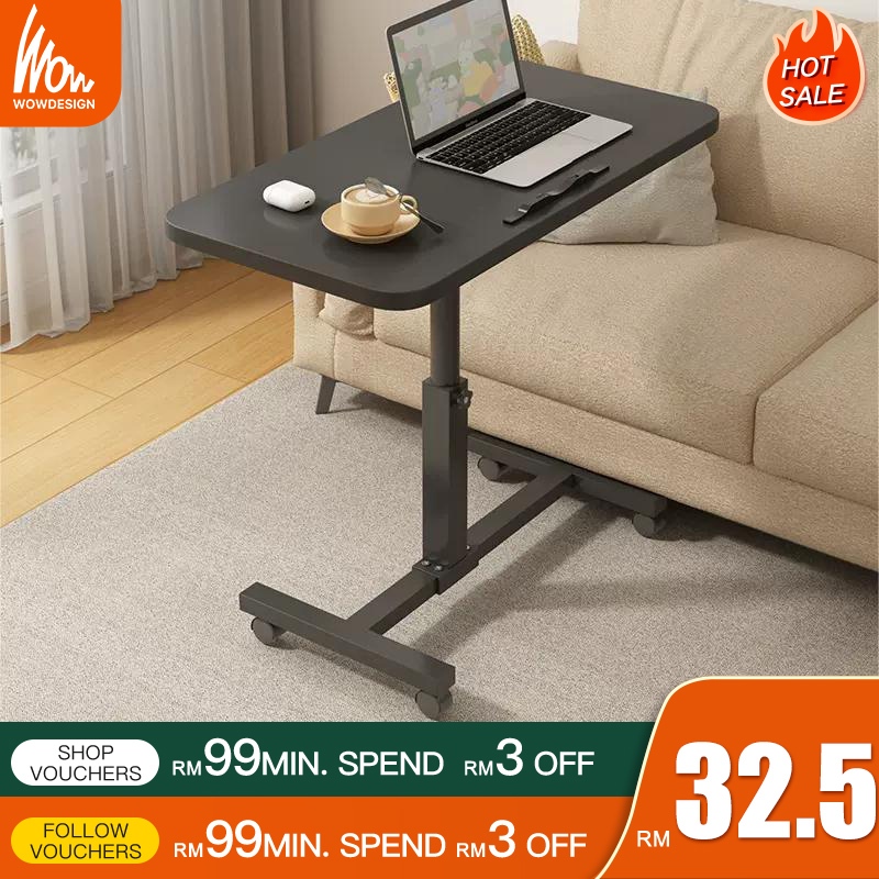 Zeny rolling laptop desk deals table angle & height