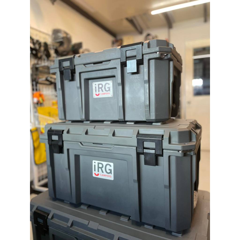 IRG Heavy Duty Storage Box 50L 90L 110L 160L Camping Outdoor Storage