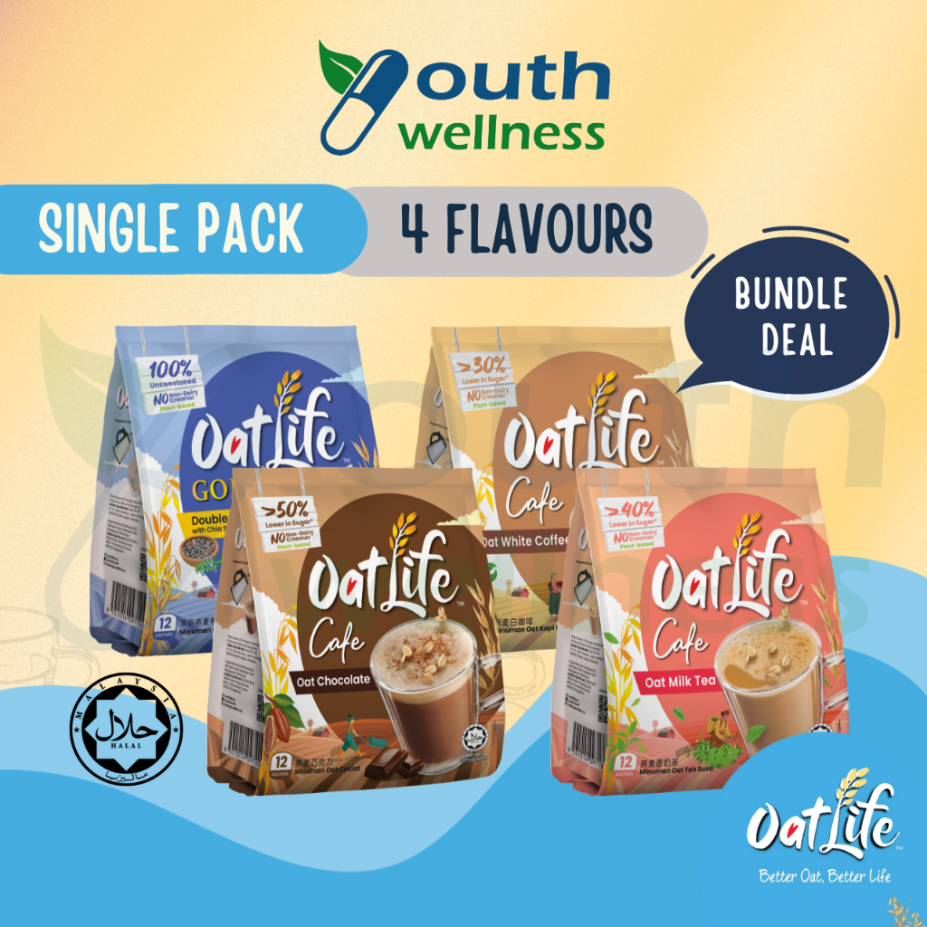 OatLife Oat White Coffee | Chocolate | Milk Tea | Double Oat Chia Seeds ...