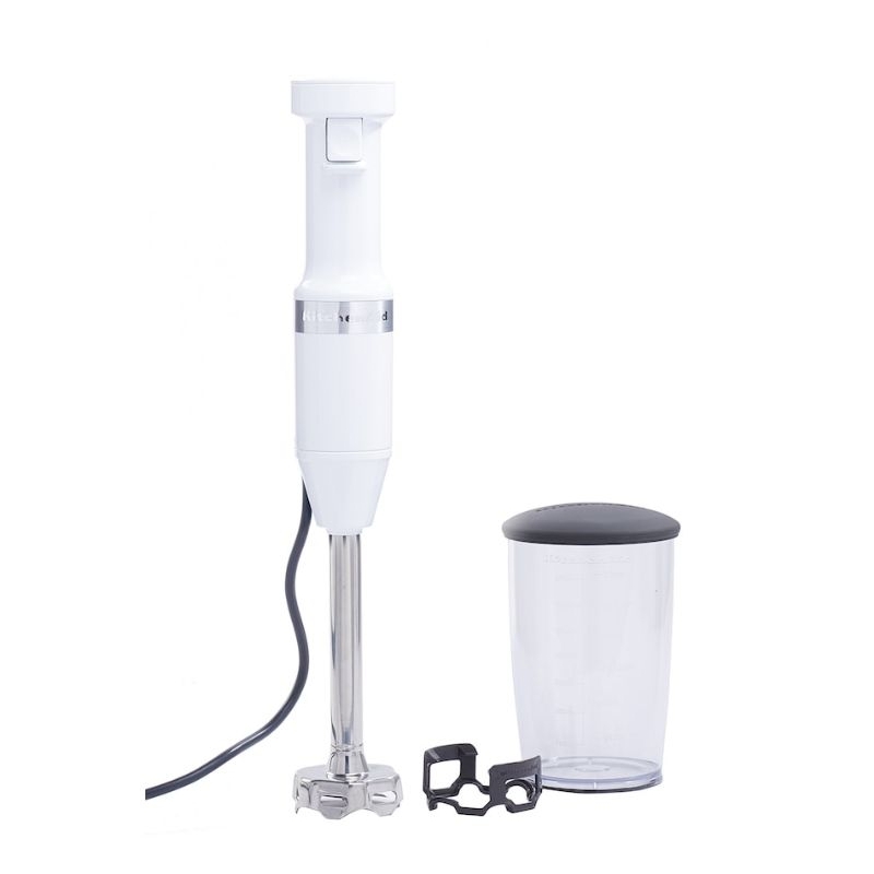 KitchenAid Hand Blender with Jar & Pan Guard / White (Clear Stock