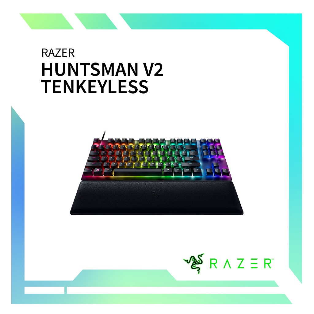  Razer Huntsman V2 TKL Tenkeyless Gaming Keyboard: Fast