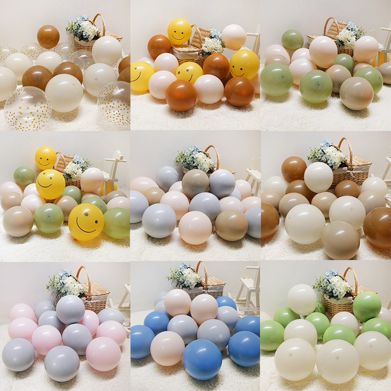 [Ready Stock]•30PCS 12INCH RETRO BALLOON SET• LATEX BALLOON COCO WHITE ...