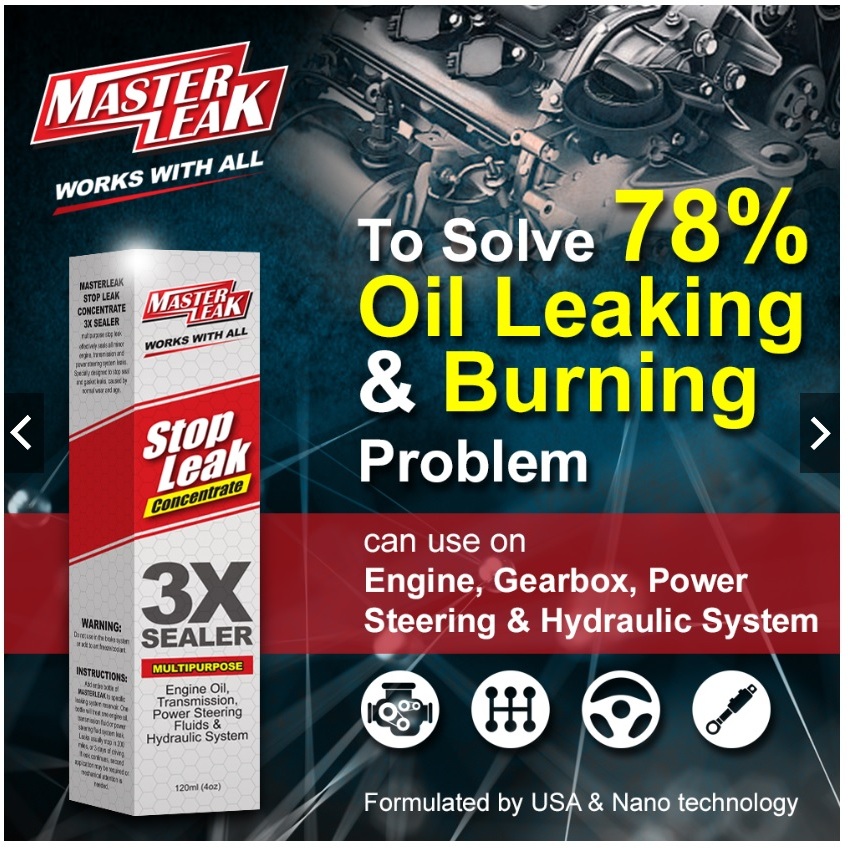 MASTER LEAK/STOP LEAK & ANTI LEAK ---SOLVE ENGINE OIL LEAK PROBEM ...