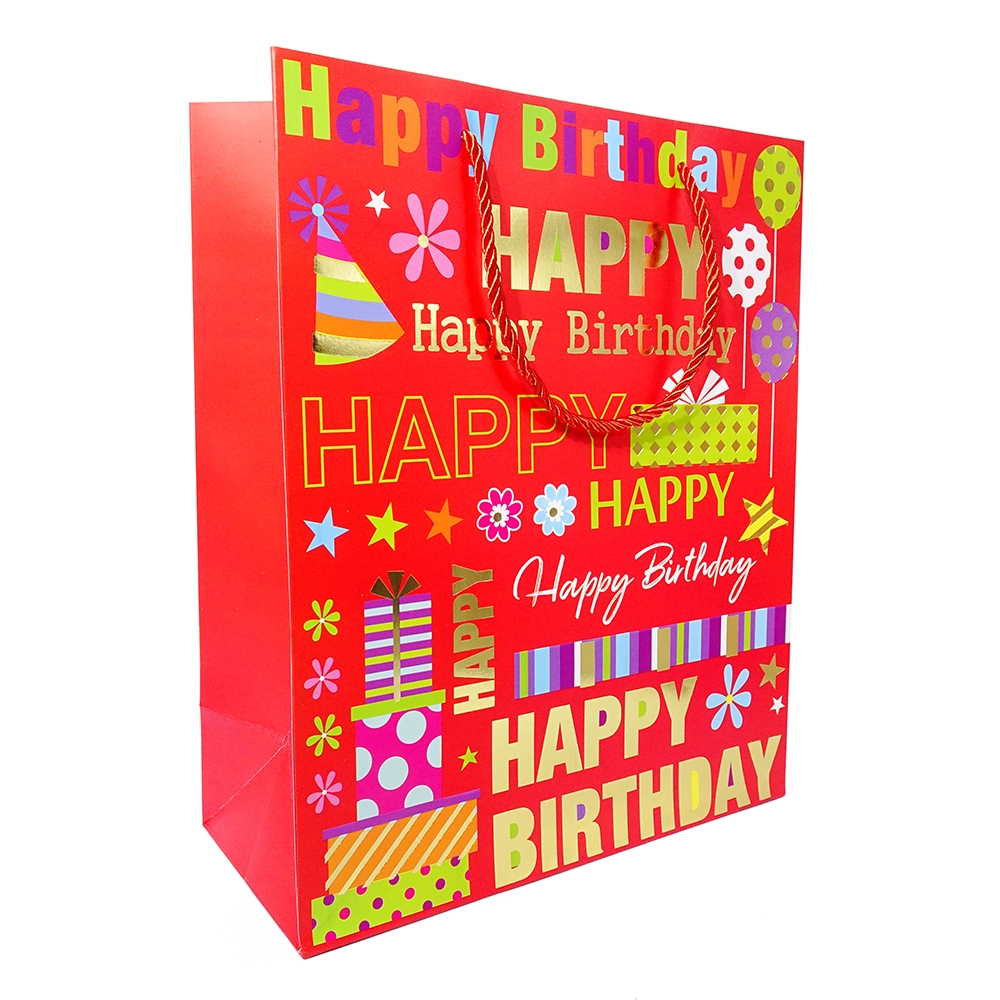 Birthday Gift Paper Bag Rectangle - Large HS-008 | Shopee Malaysia