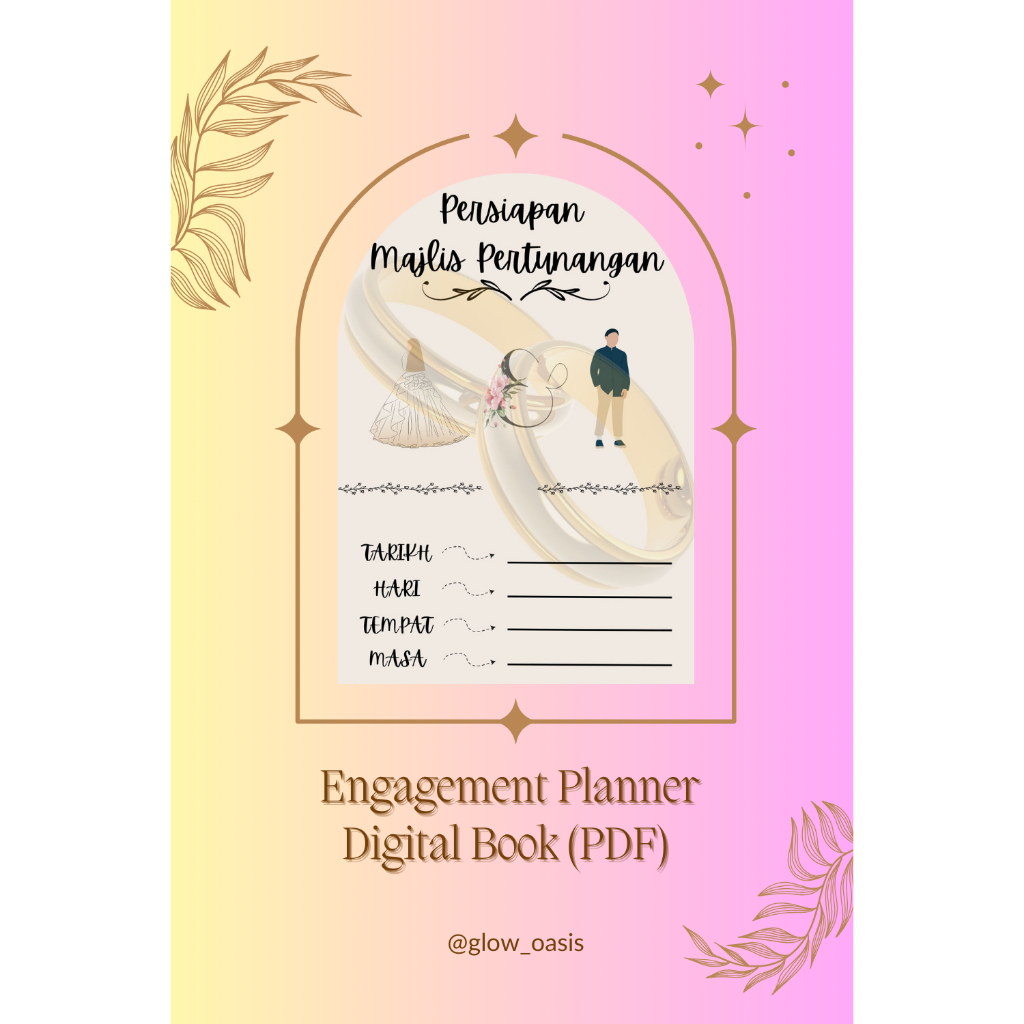 Planner Checklist Persiapan Majlis Pertunangan Digital Book (PDF