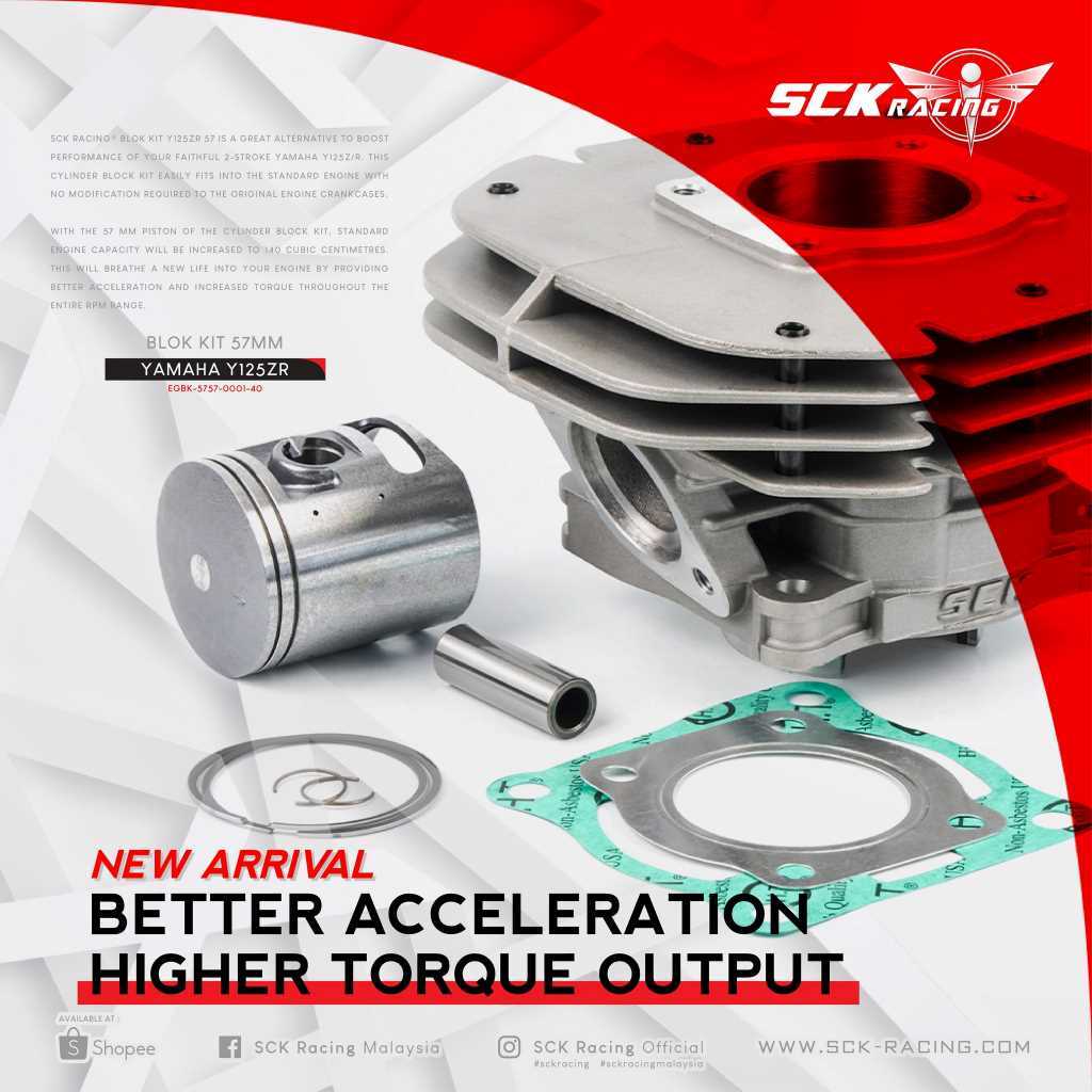 SCK RACING BLOCK KIT SET 57MM Y125 / Y125Z / Y125ZR | Shopee Malaysia
