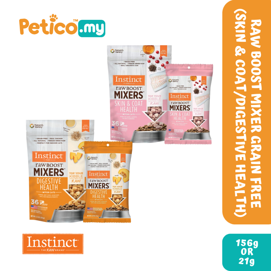 Instinct Cat FreezeDried Raw Boost Mixers Grain Free (21g/ 156g)(Skin