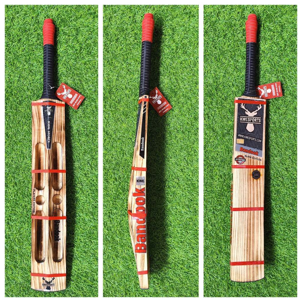 Bandook Burn Edition Players Edition 4 scoop 2 hole Cricket Bat