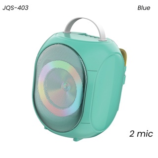 Ready# JQS 403 PORTABLE WIRELESS SPEAKER WITH 2*MICROPHONE NEWLY