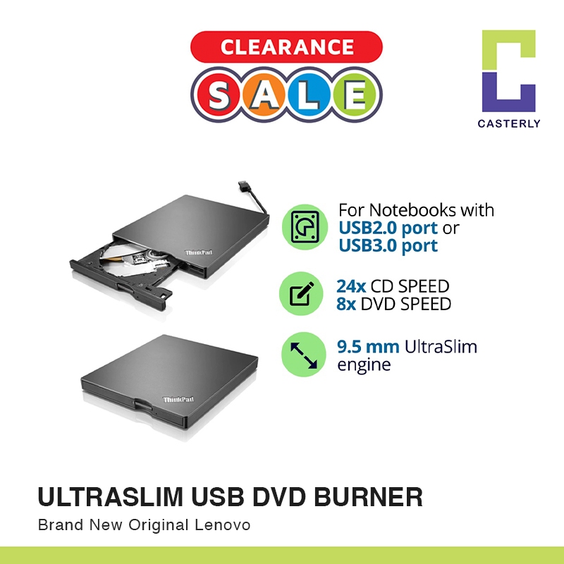 [Accessories] New Original Lenovo ThinkPad UltraSlim external USB DVD