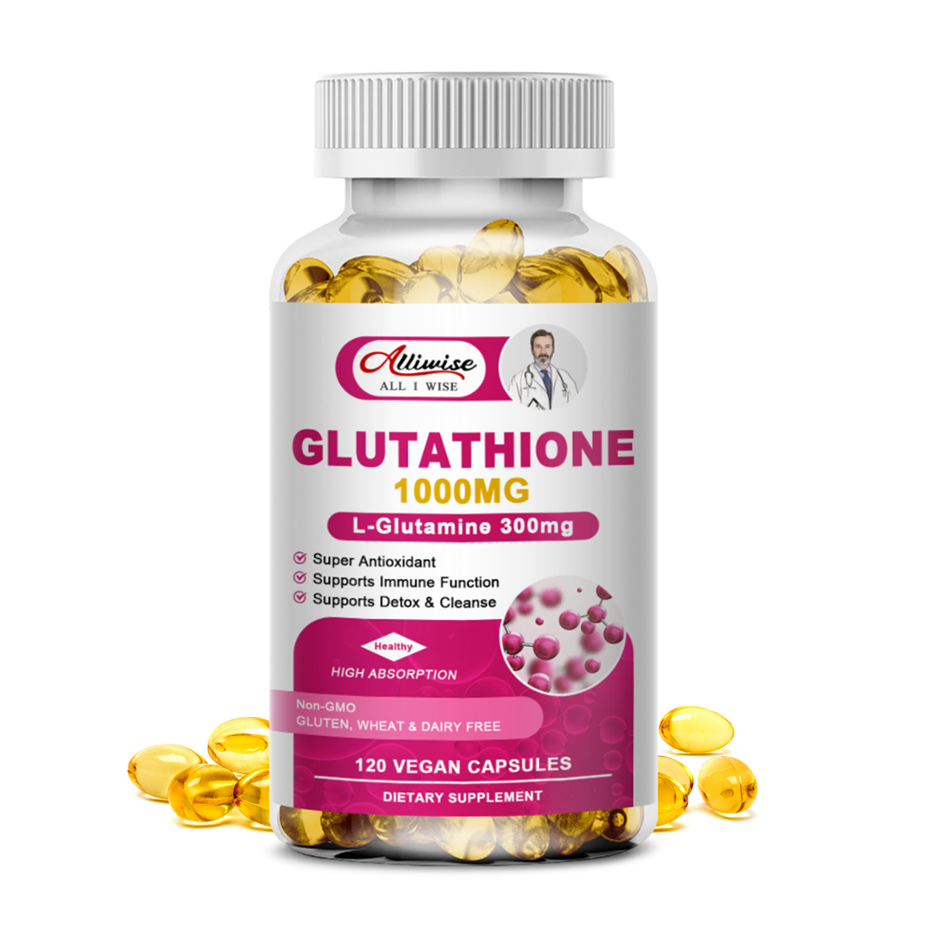 ALLIWISE 1000mg Glutathione Capsule Skin Whitening Supplement