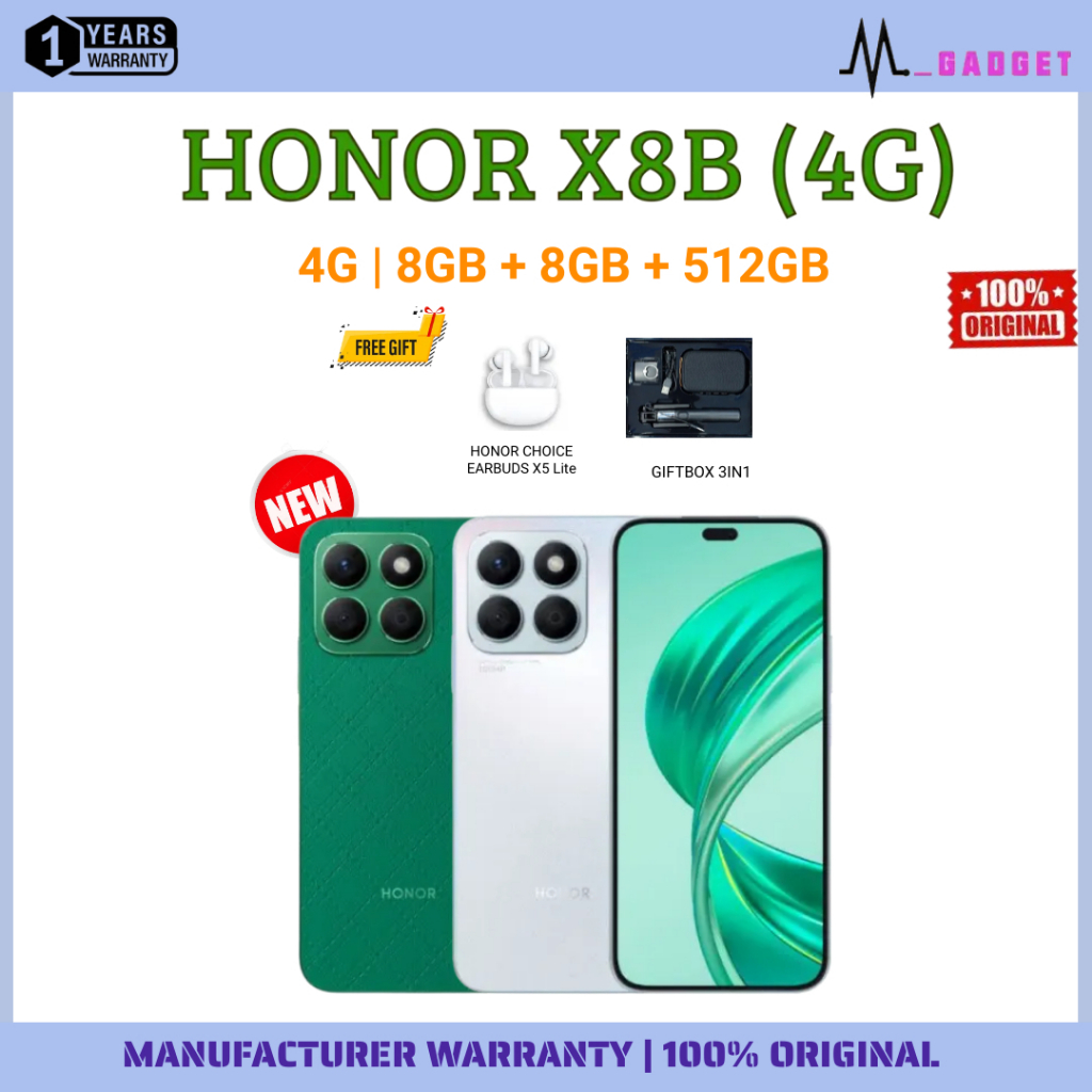 HONOR X8B 4G [8GB+8GB RAM+ 512GB ROM] | HONOR X8A 4G [8GB+128GB ...