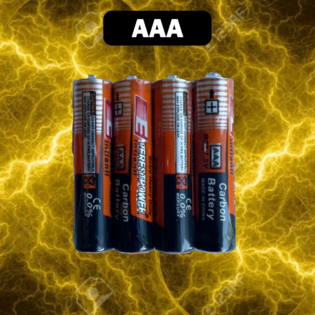 Everest Dry Battery AA AAA 1.5V Heavy Duty Long Life High Capacity
