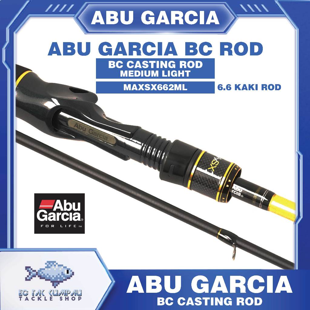 Abu Garcia Maxsx SX Baitcasting BC Rod Medium Light 2 Piece Rod-6'6 Kaki  /7'0 Kaki (6-12lb) | Shopee Malaysia
