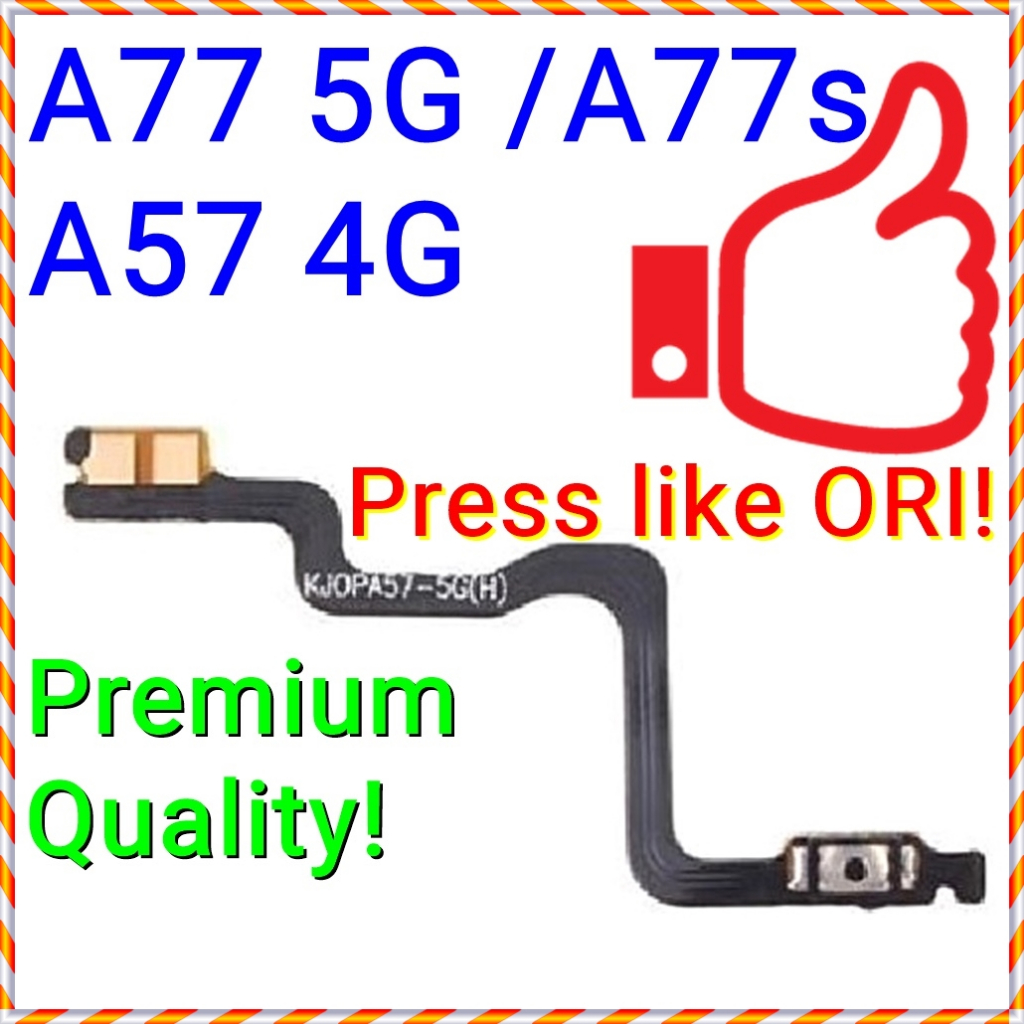 (Press like ORI) NEW On /Off Volume Button Switch Flex Ribbon Oppo A77s ...