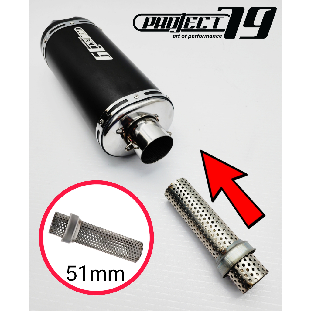 Inner Silencer Muffler Universal Akra DB Killer 51mm SC Exhaust LeoVince GL Proformance R15 MT15