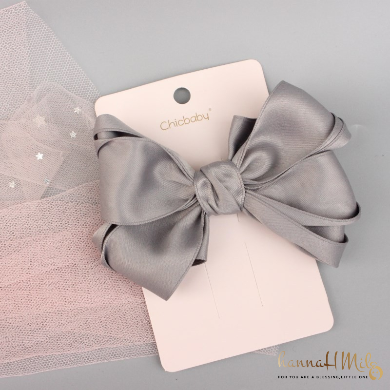 hannaf READY STOCK] Chicbaby Satin Ribbon Bow Hair Clips for Girls Ribbon Delicate  Kids Baby Hair Accessories | Shopee Malaysia