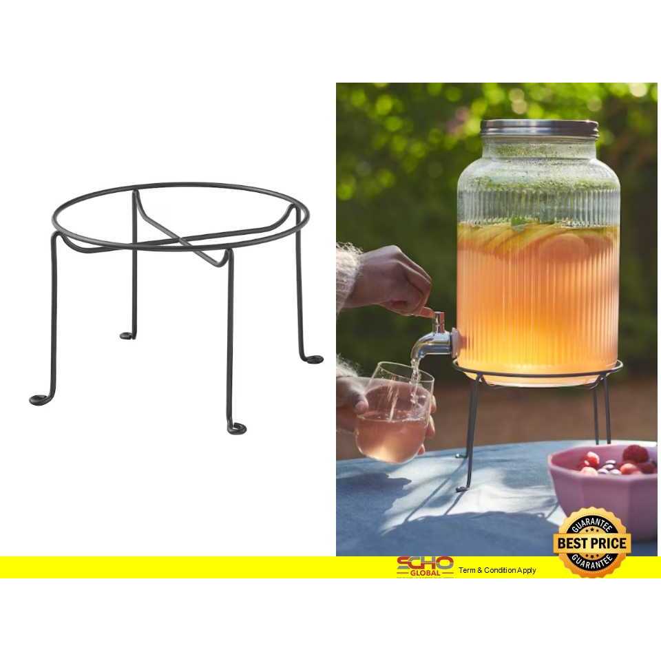 IKEAVARDAGEN Stand for jar with tap, dark grey Shopee Malaysia