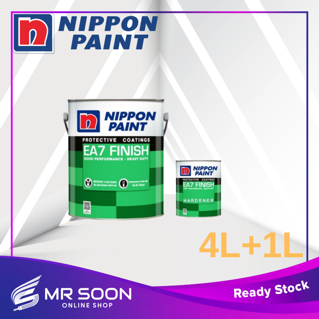 NIPPON PAINT EA7 Epoxy Paint 5L/Cat Lantai/Cat Simen /Cat Epoxy ...