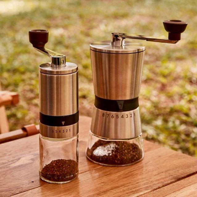 Portable Manual Coffee Grinder hand Coffee Mill with Ceramic Burrs 6/8 ...