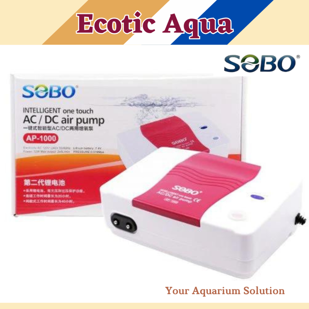 Original SOBO Aquarium AC/DC Air Pump Pam Aquaponics Fish Tank AP1000