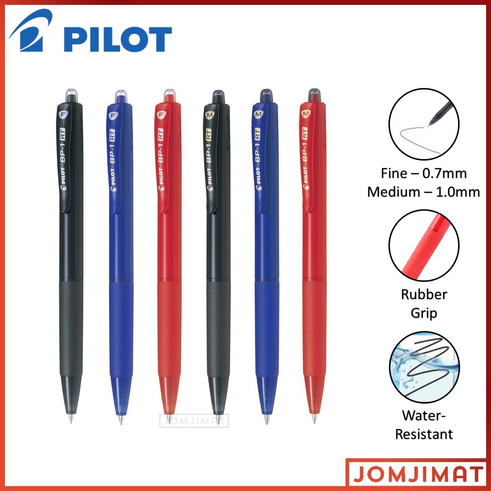 Pilot BP-1RT Ball Pen 0.7mm (Fine) / 1.0mm (Medium) / Pilot BP-1 RT ...