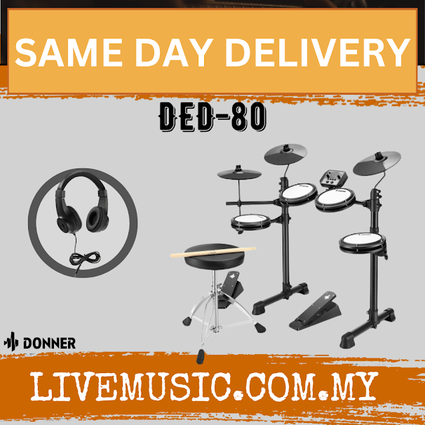 Donner DED80 Best Electronic Drum Kit For Beginners with Headphones