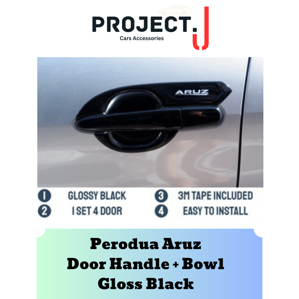 Project J Perodua Aruz - Door Handle Cover / Door Handle Bowl (GLOSS ...