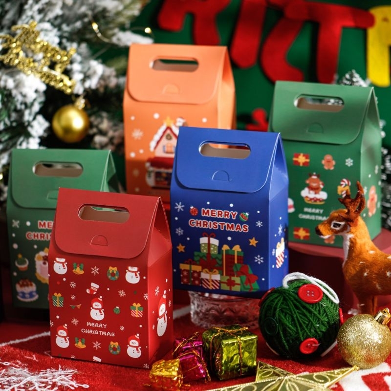 Christmas gift box bakery candy cake paper bag kertas gula beg kotak