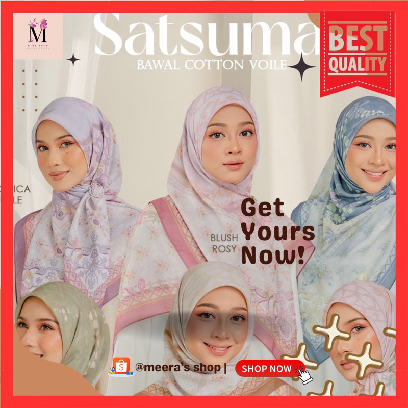 Milala Attire Bawal Cotton Voile Printed New Series Satsuma Bidang