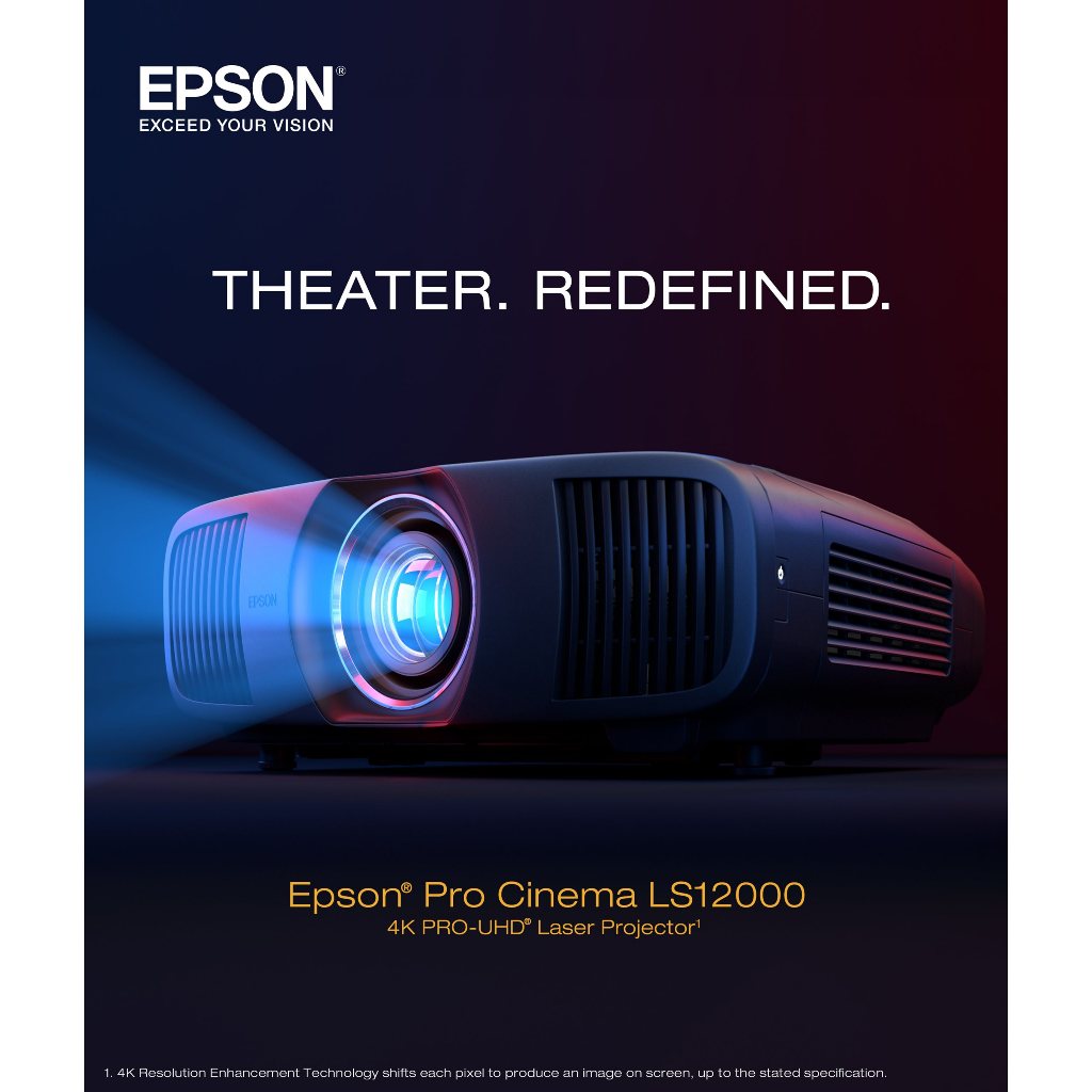 EPSON Pro Cinema LS12000 4K PROUHD®1 Laser Projector 3Chip 3LCD with HDR10+2 READY STOCK