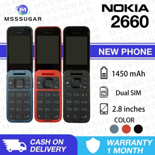 HP Nokia 2660 Flip Phone 2G Dual SIM Big Speaker Feature Phone