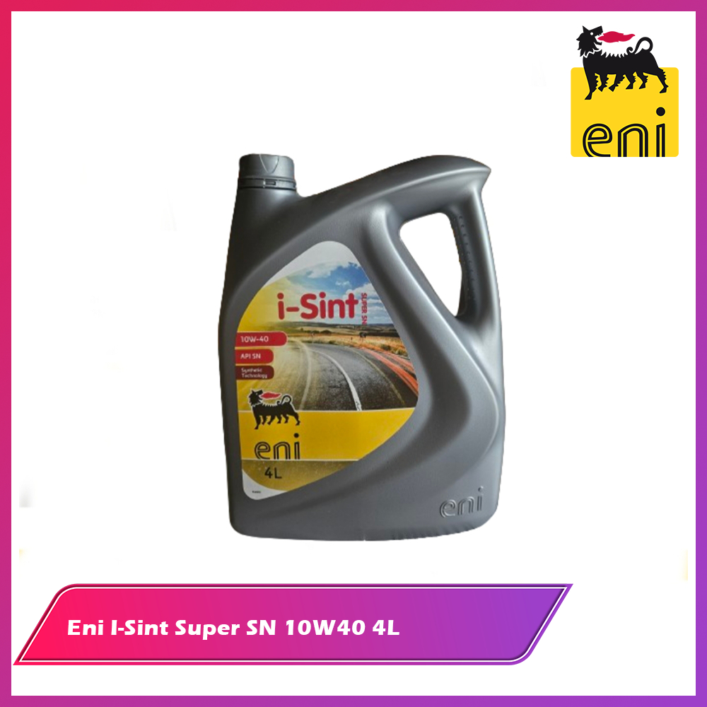 Eni i-Sint Super SN 10W-40 Semi Synthetic Gasoline Engine Oil (4L ...