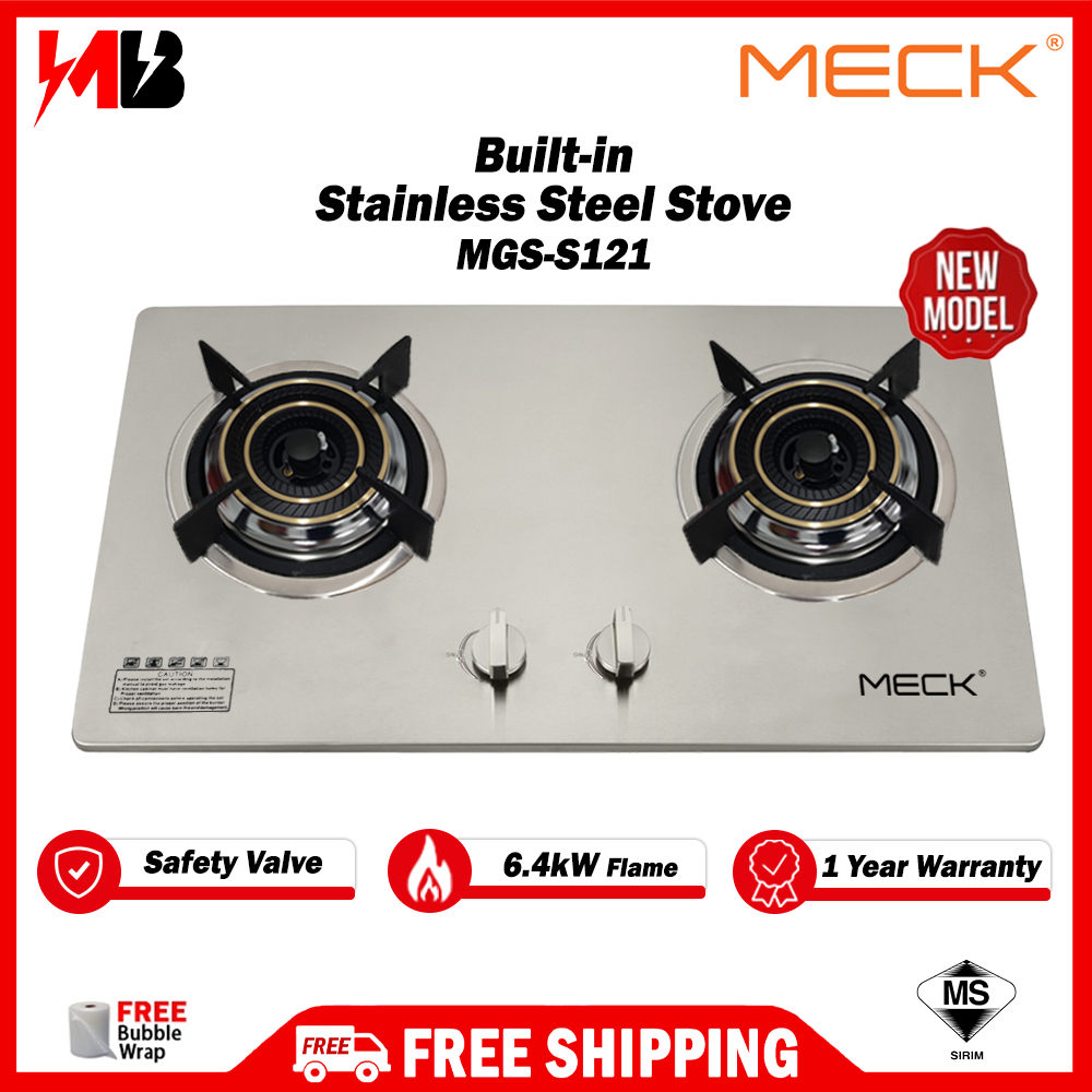 [ NEW ] MECK Stainless steel Builtin Gas Hob With Safety Valve MGS