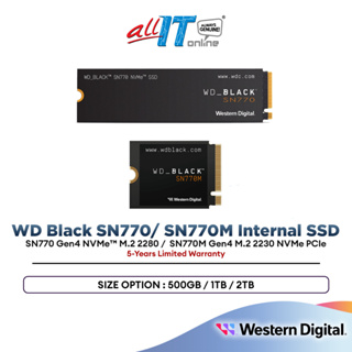 Disco Duro M.2 Western Digital Black SN770 1TB NVMe PCIe Gen4