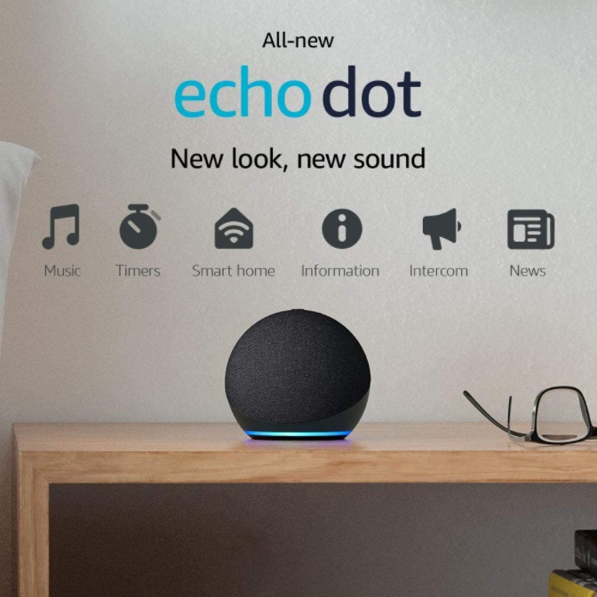 All-New Echo Dot (5th Gen, 2022 release), Smart speaker with Alexa