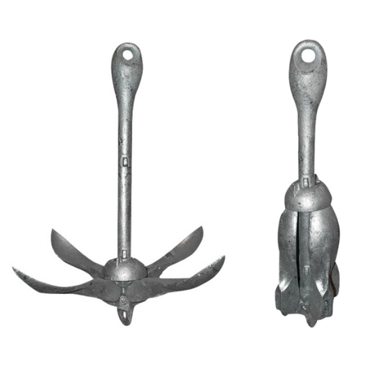 Folding Anchor 6kg (Sauh Bot/Sauh Payung), Marine Galvanized | Shopee ...