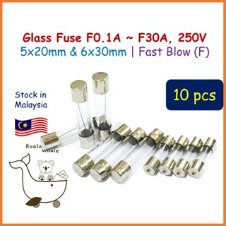 fusibles Fuse 10pcs Ceramic Fuse 5mm x 20mm Slow Blow T 0.5A 1A 2A 3A 4A 5A  6A 8A 10A 13A 15A 16A 20A 250V fusibles (Size : 0.5A)