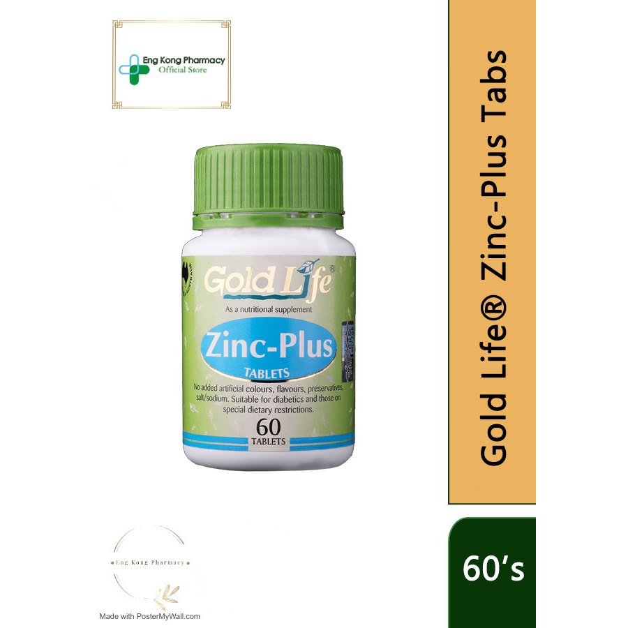 GOLD LIFE® ZINC PLUS TABS 60'S Shopee Malaysia