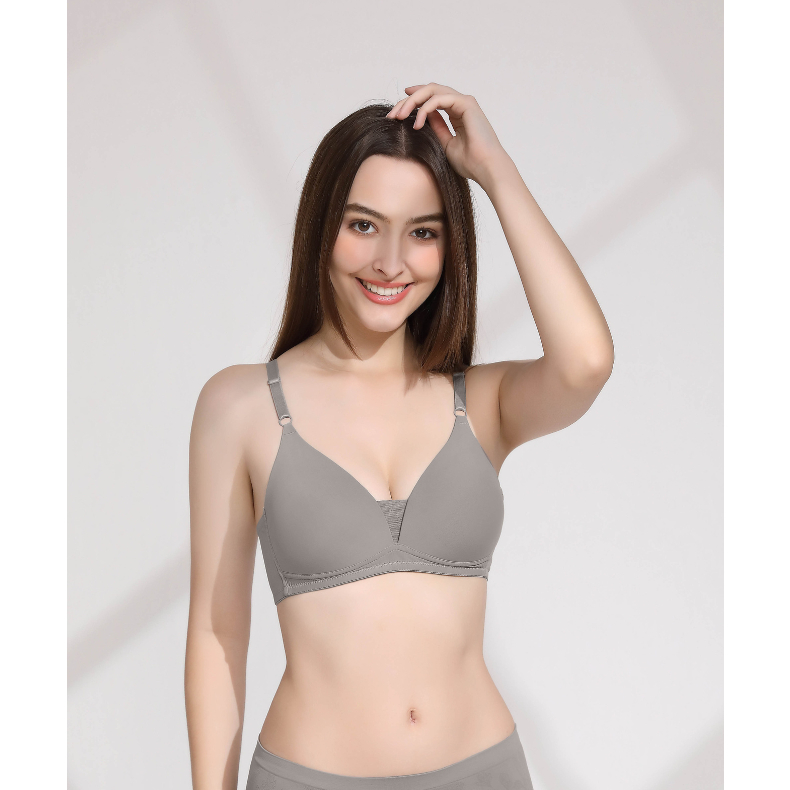 READY STOCK] 128# NON-WIRED 36-50 SIMPLE FULL CUP BRA / BAJU DALAM 36-50