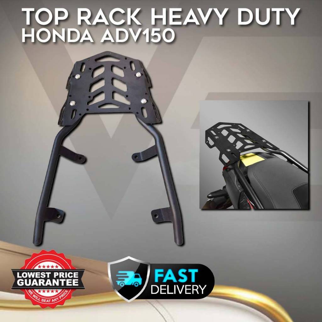 Top Rack Monorack Mono Rack Honda Adv 150 Heavy Duty Rear Rack Top Box ...