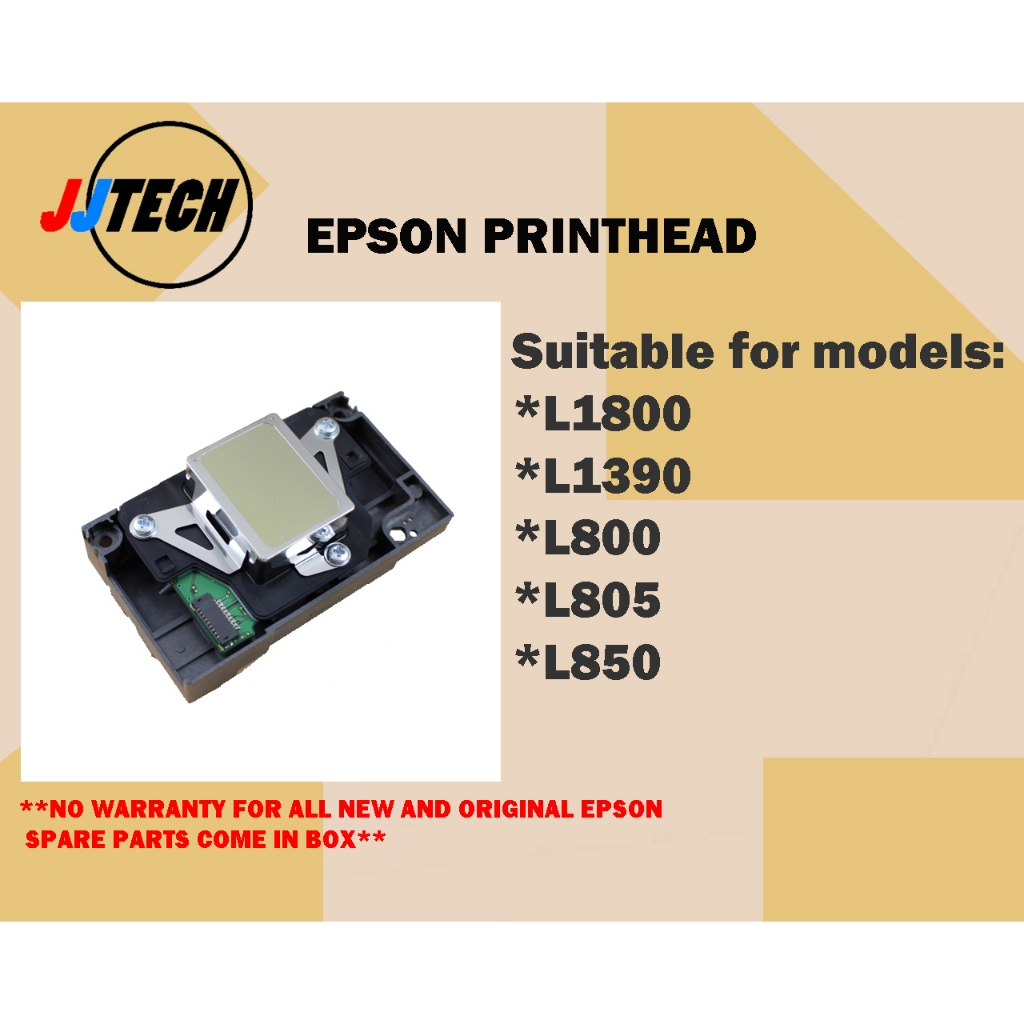 Original Epson Print Head ( L800 L805 L850 T60 ) F1800400 / ( L1800