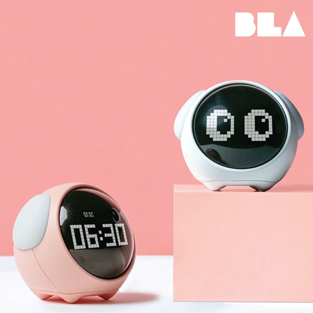 LAB17 Cloud Emoji Alarm Clock Cute Expression Voice Control Night Light ...